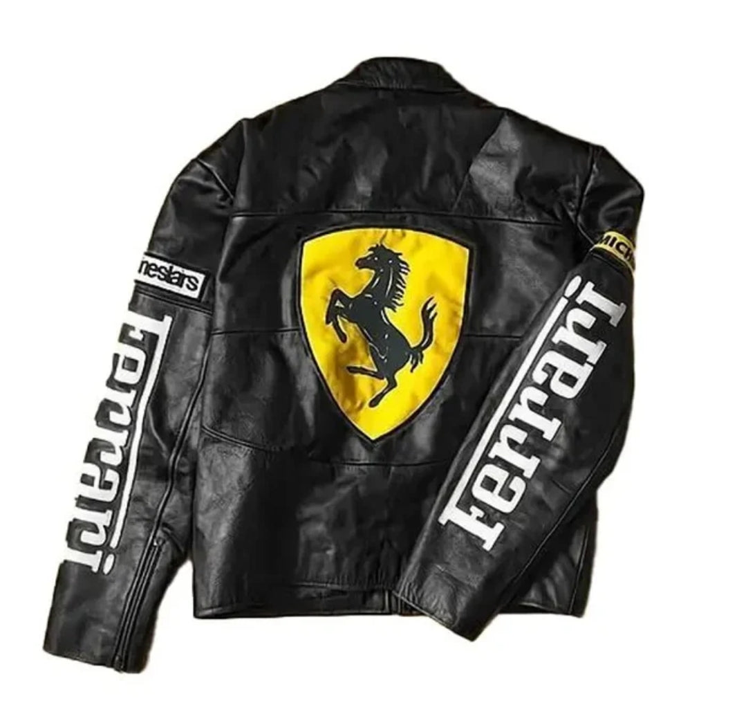 F1 Black Special Leather Jacket