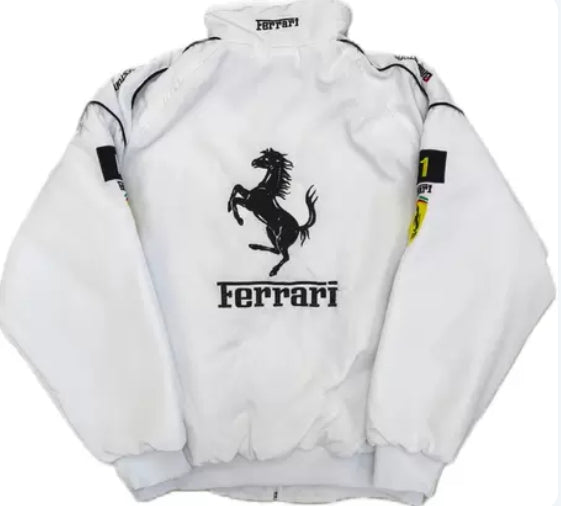 F1 White - Windbreaker/Thin Jacket.