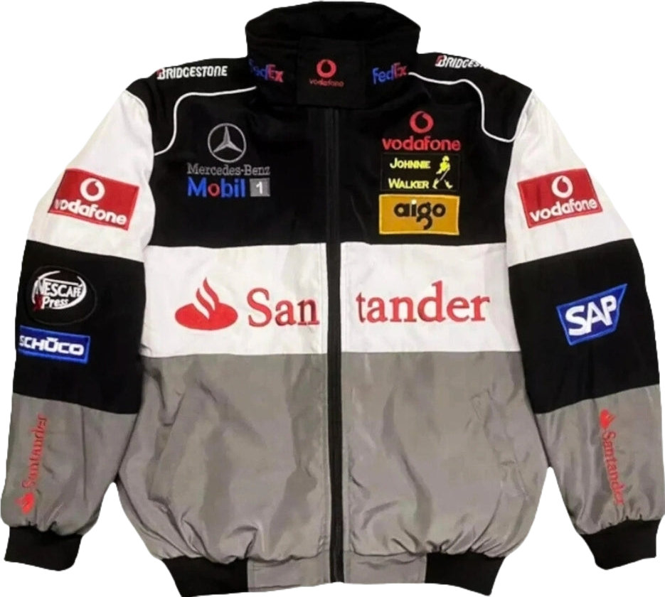 F1 Mclaren & BENZ Racing Jacket Grey