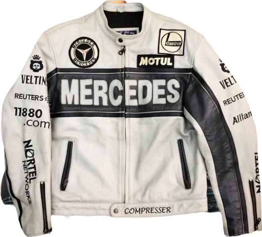F1 Mercedes Leather Jacket