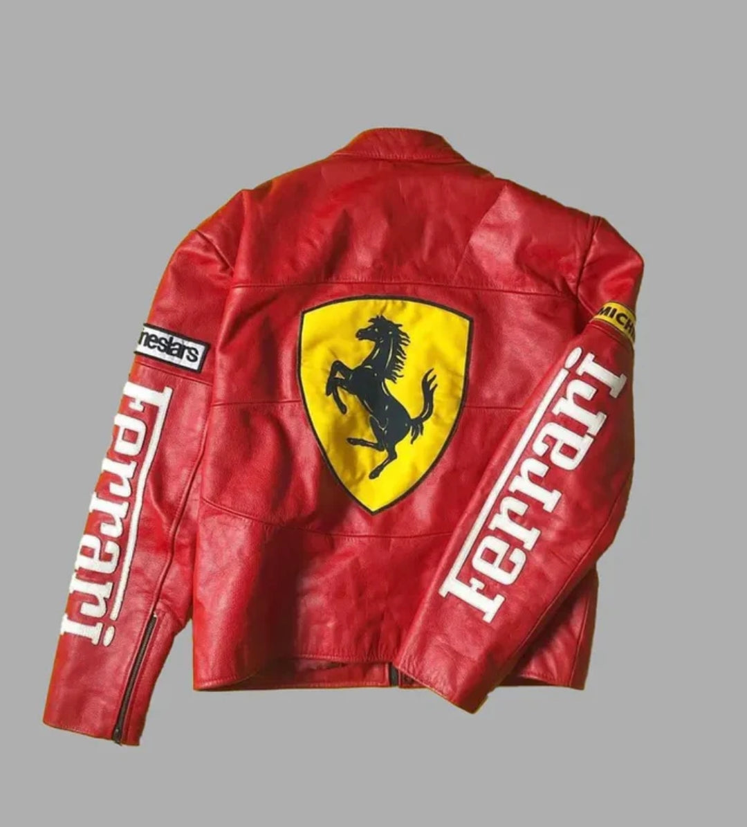 F1 Red Leather Jacket