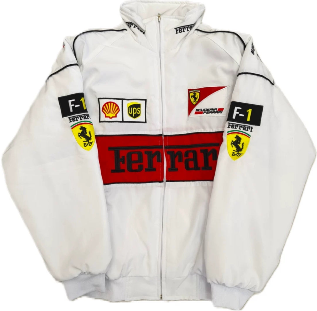 F1 White - Puffer Jacket.